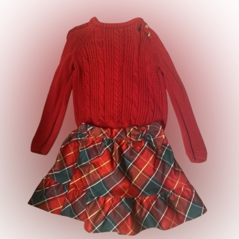 Gymboree Family Holiday Little Girls Two Piece Skirt Set Family Set Size 6